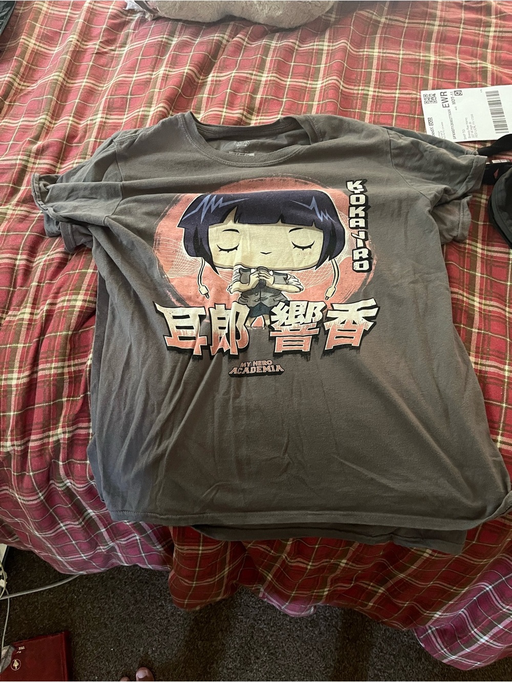 Kokjiro Graphic Tee for Kids - Charcoal by